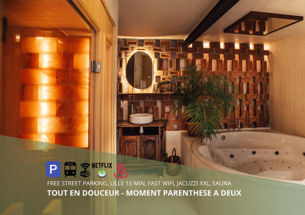 La Douce Lille Croix Spa — love room à Croix