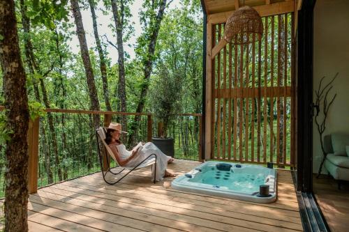 Domaine Wabi sabi lodge - 2 lodges d'exception - forêt — love room à Turenne